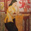 Thiếu nữ Hà Nội - Tranh Sơn Mài đẹp của Hoạ Sĩ Lê Khánh Hiếu