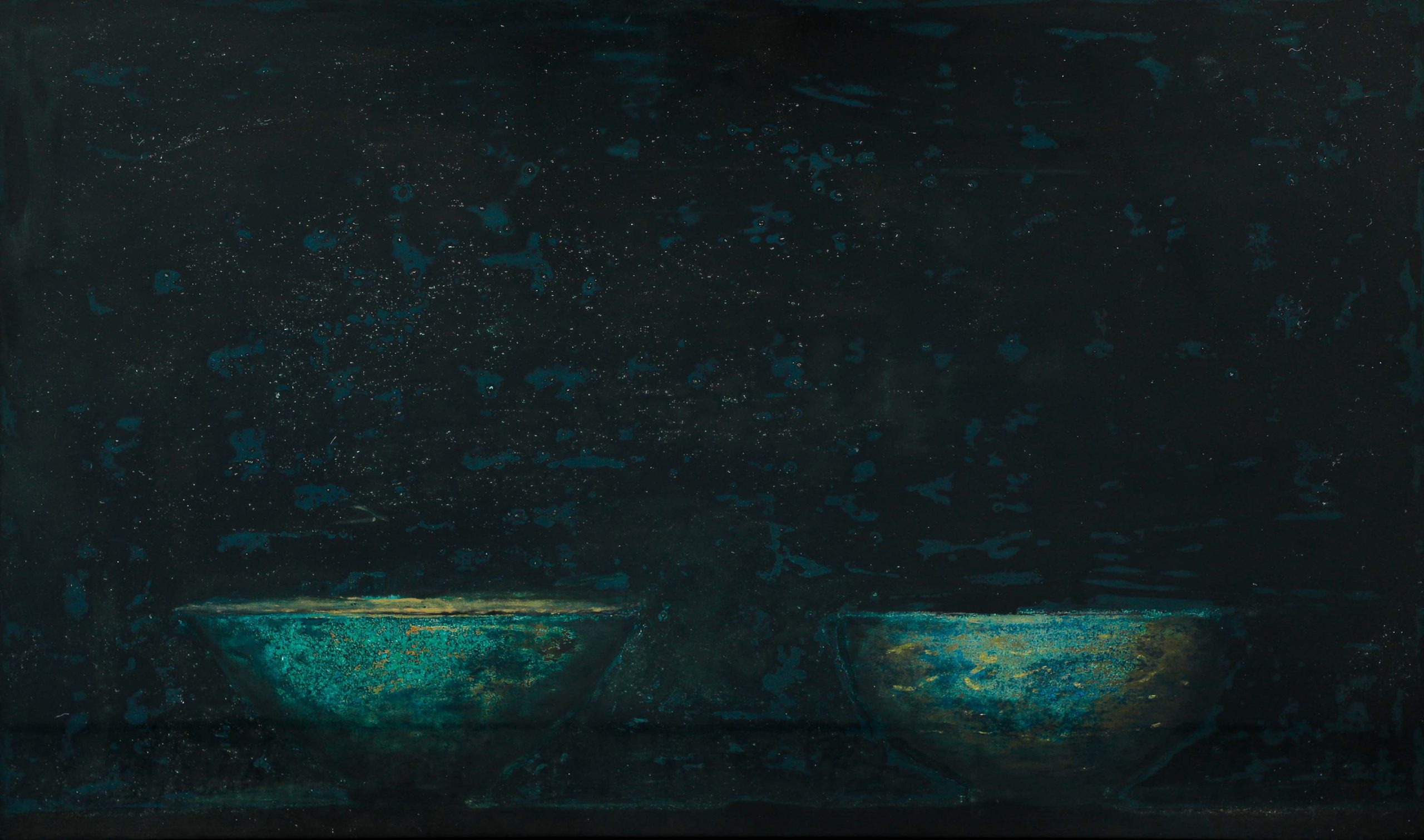 Bát Cổ 53 - Tranh Sơn Mài Tĩnh Vật của Họa Sĩ Nguyễn Tuấn Cường