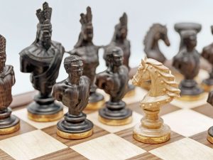 Bộ Cờ Vua Hùng Đế Đồng Mạ Vàng 3