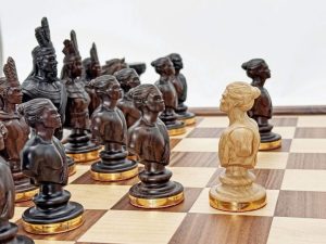 Bộ Cờ Vua Hùng Đế Đồng Mạ Vàng 4