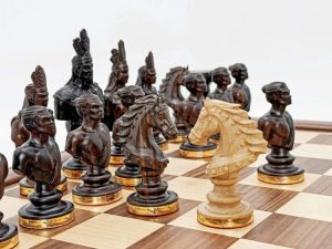 Bộ Cờ Vua Hùng Đế Đồng Mạ Vàng 5