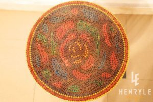 Bàn Trà Nghệ Thuật Bút Trì Khu Vườn Hoa Hồng IV 2