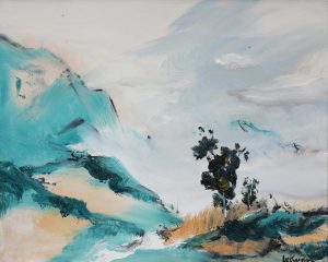 Cây và Núi - Lê Quân - 40x50