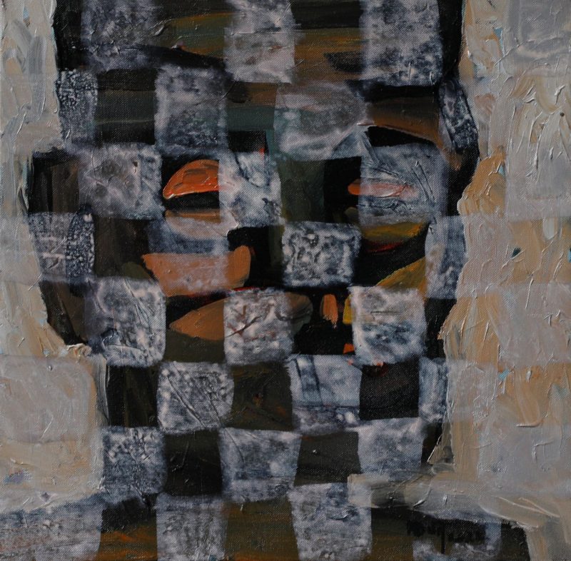 Chân Dung VI - Tranh Acrylic Trên Toan của Họa Sĩ Hoàng Ngọc Dũng