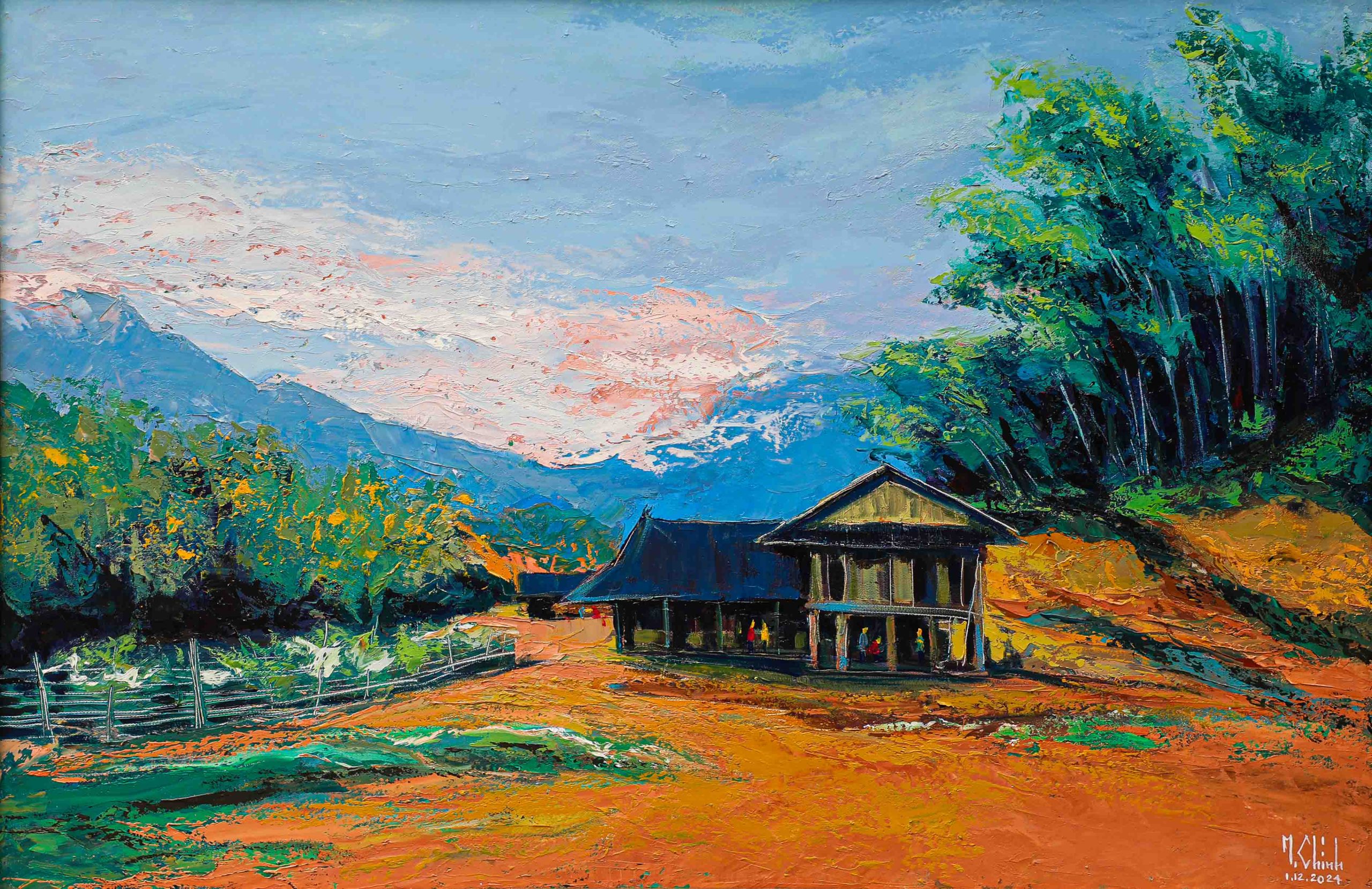 Chiều Cạn - Tranh Sơn Dầu Nghệ Thuật của Họa Sĩ Minh Chính