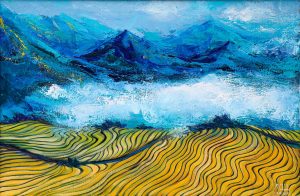 Đường Mây - Tranh Sơn Dầu Nghệ Thuật của Họa Sĩ Minh Chính