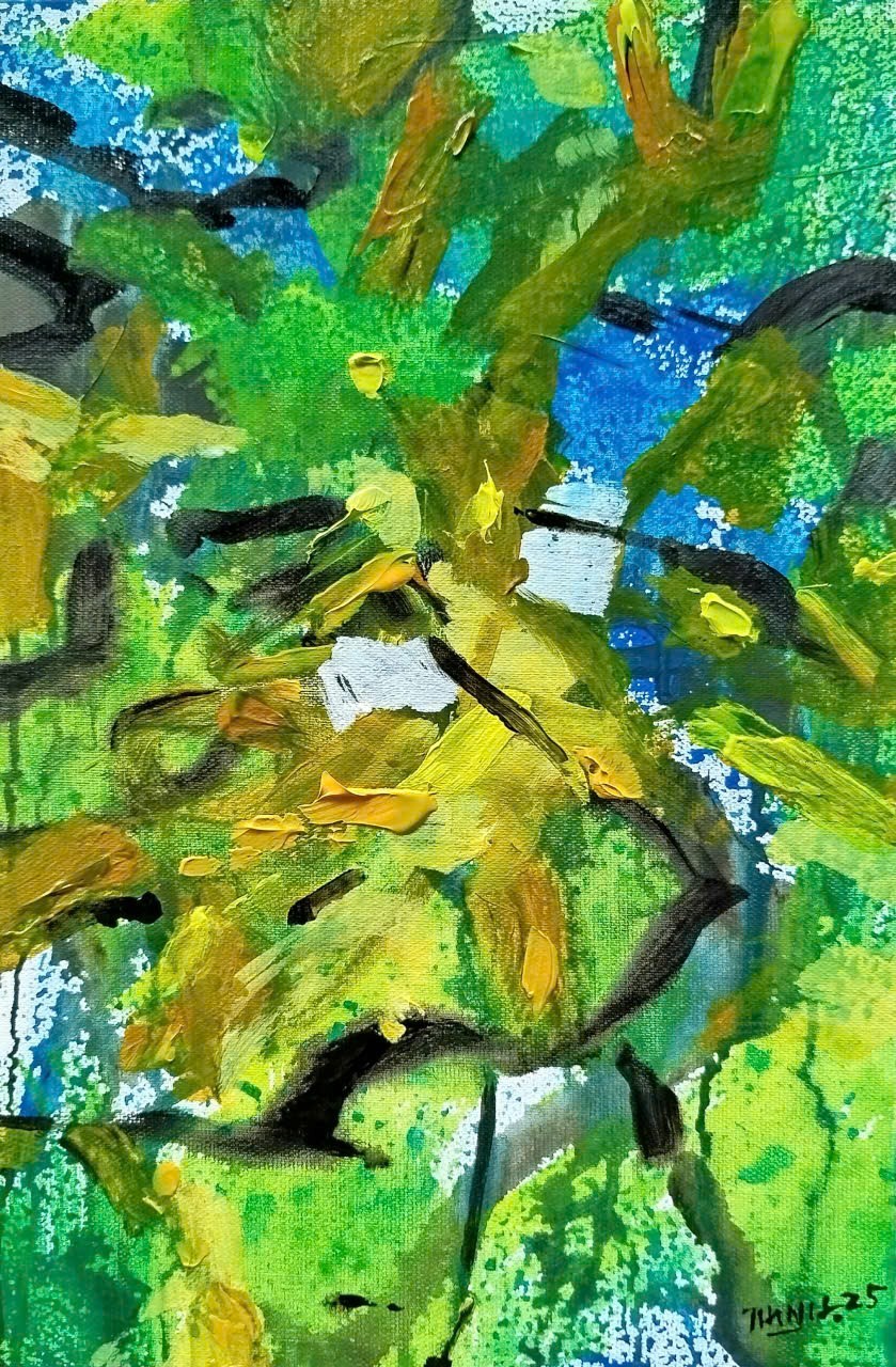 Giai điệu Thu V - Tranh Acrylic Đẹp Của Họa Sĩ Trần Vĩnh Thịnh