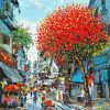 Hà Nội Phố III - Tranh Sơn Dầu Của Họa Sĩ Giáp Văn Tuấn