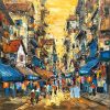Hà Nội Phố VI - Tranh Sơn Dầu của Họa Sĩ Giáp Văn Tuấn