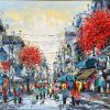 Hà Nội Phố VII - Tranh Sơn Dầu của Họa Sĩ Giáp Văn Tuấn