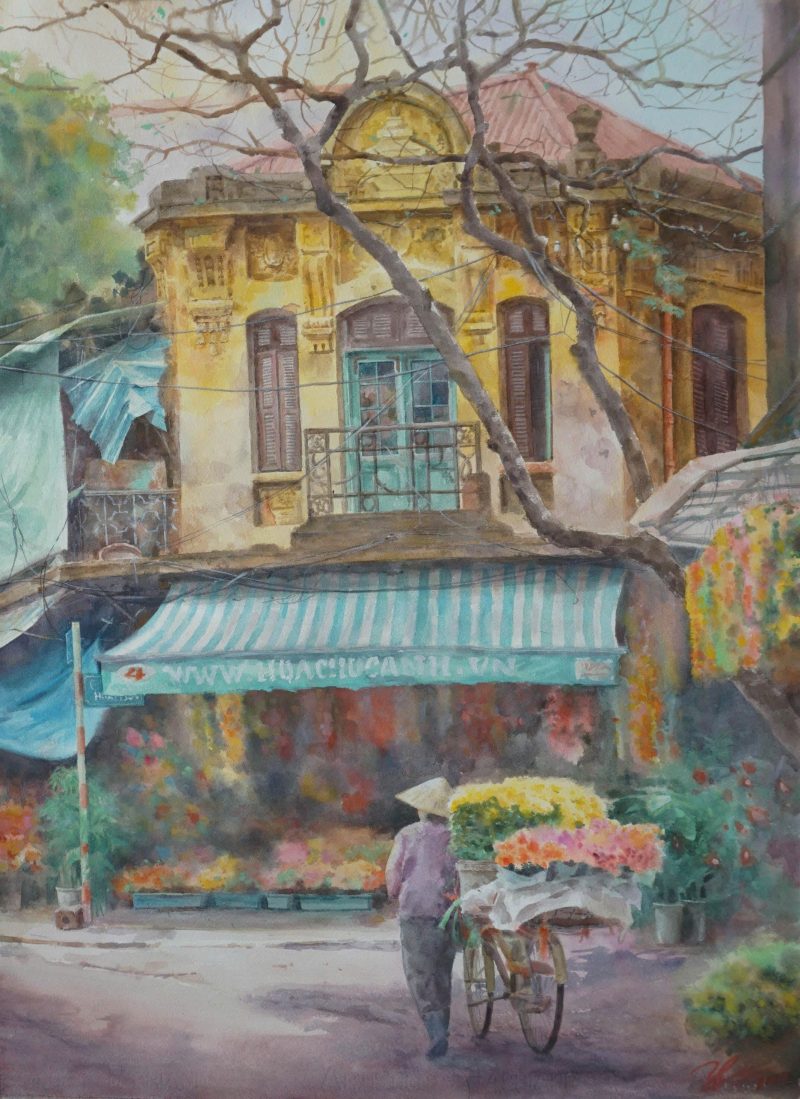 Hoa Nghiêng Trên Phố