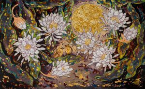 Hương Đêm - Tranh Sơn Mài Của Họa Sĩ Châu Ái Vân