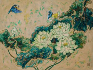 Hương Tình - Tranh Sơn Mài Của Họa Sĩ Châu Ái Vân