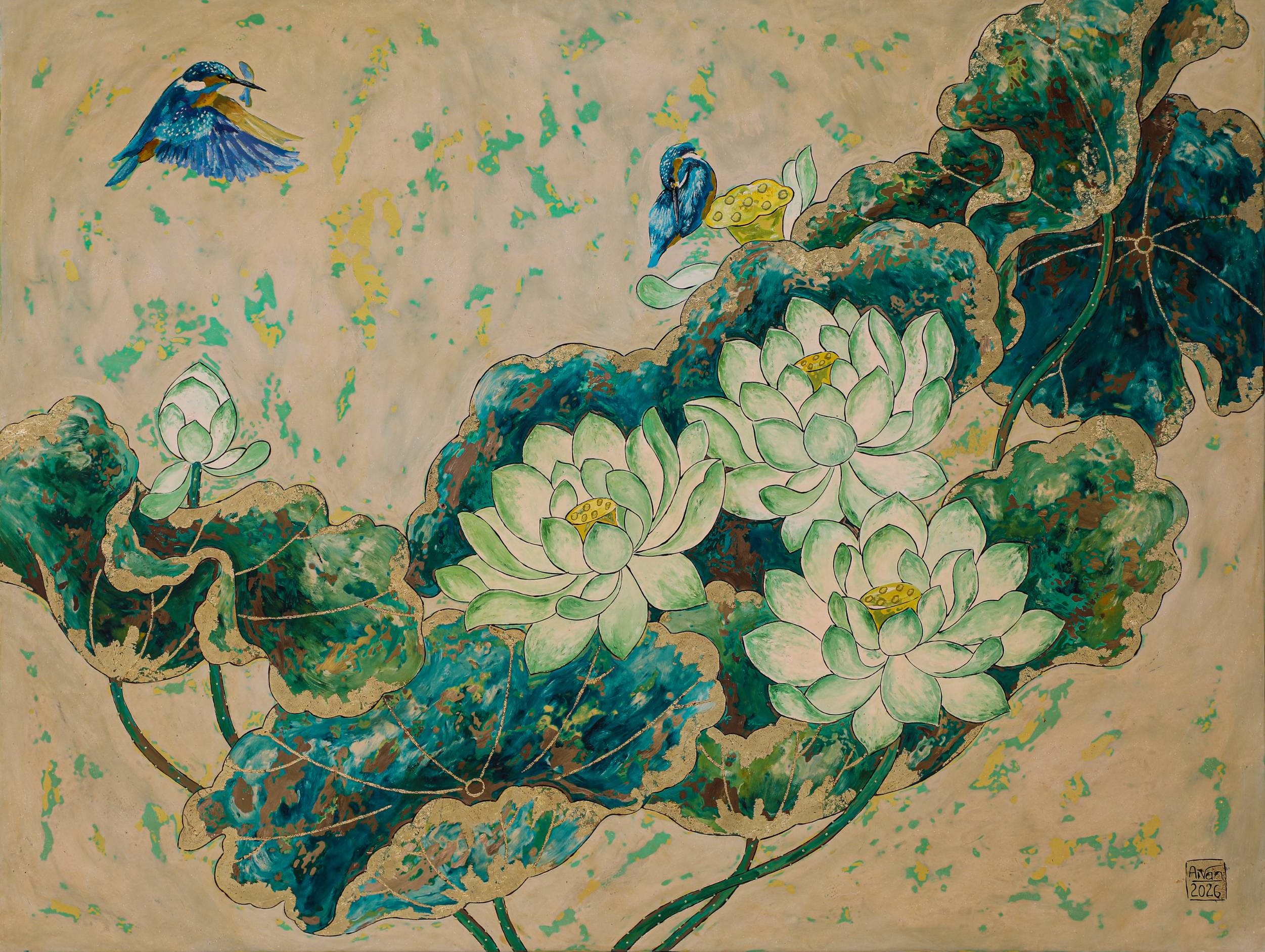 Hương Tình - Tranh Sơn Mài Của Họa Sĩ Châu Ái Vân