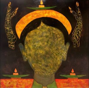 Múa Đèn II - Tranh Sơn Mài Hiện Đai Của Họa Sĩ HT Phúc