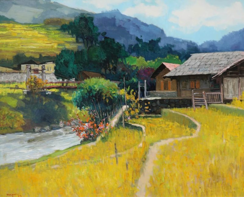 Mùa Vàng - Tranh Sơn Dầu của Họa Sĩ Lâm Đức Mạnh
