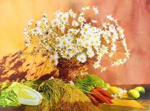 Nắng Thu - Tranh màu nước hoạ sĩ Nguyễn Đình Lâm