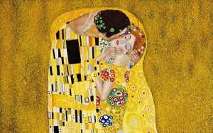 "Nụ hôn" (The Kiss - 1907 – 1908) - Tranh sơn dầu - Gustav Klimt