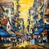 Phố Thu VI - Tranh Sơn Dầu Của Họa Sĩ Giáp Văn Tuấn
