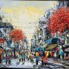 Phố Thu VII - Tranh Sơn Dầu Của Họa Sĩ Giáp Văn Tuấn
