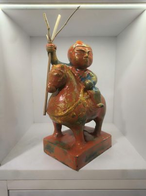 Thánh Gióng III - Tượng Sơn Mài Nghệ Thuật bởi Họa Sĩ Nguyễn Tấn Phát