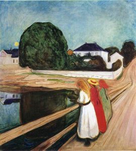 The Girls on the Bridge - Sơn dầu - Edvard Munch
