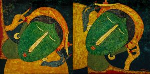 Trăng Tròn - Tranh Sơn Mài Hiện Đai Của Họa Sĩ HT Phúc