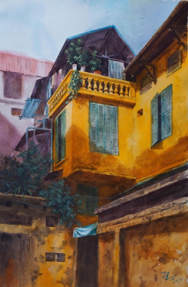 Nhà Pháp - Hoạ sĩ Đức Tiến