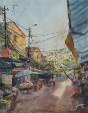Phố Chợ - Hoạ sĩ Đức Tiến
