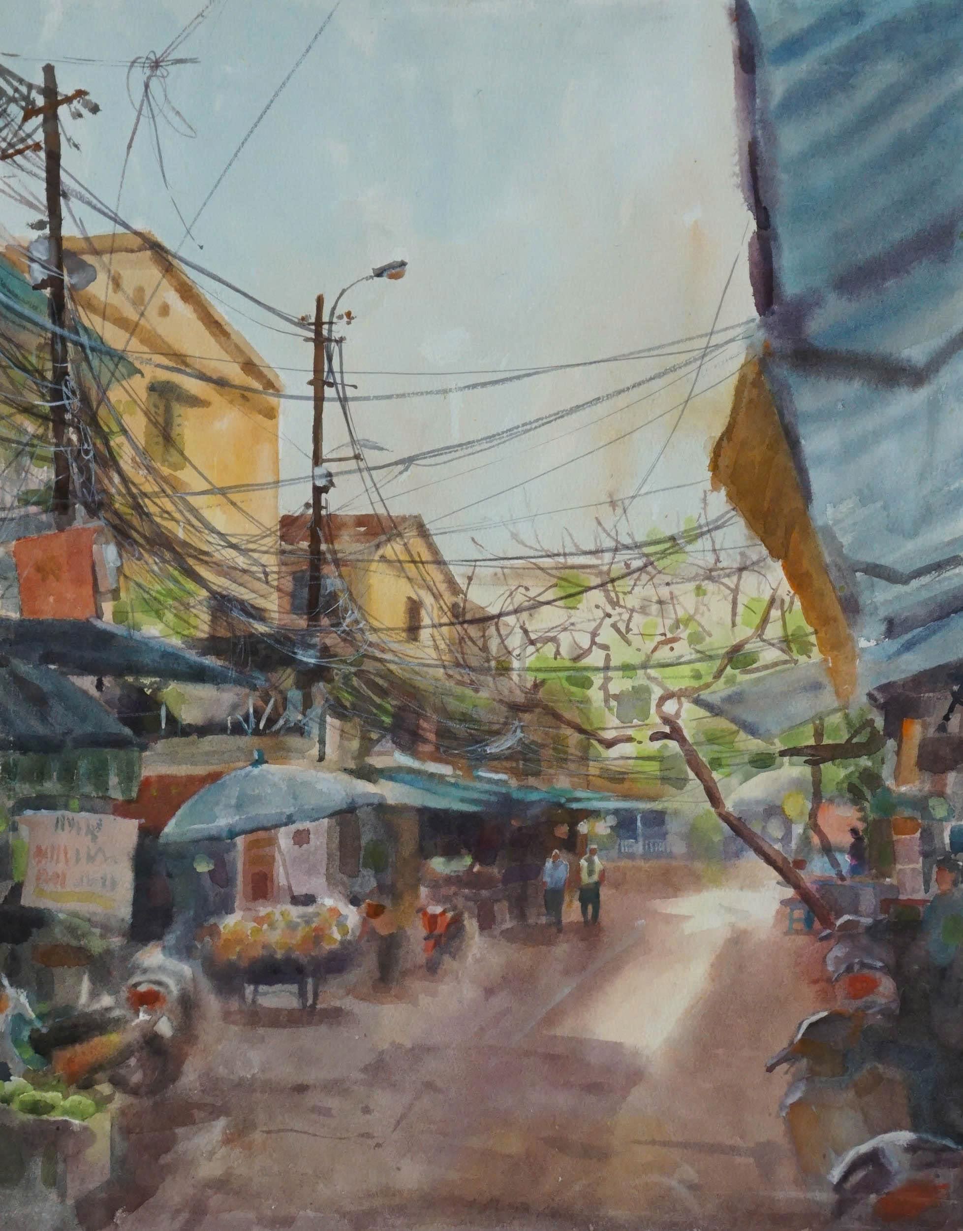 Phố Chợ - Hoạ sĩ Đức Tiến