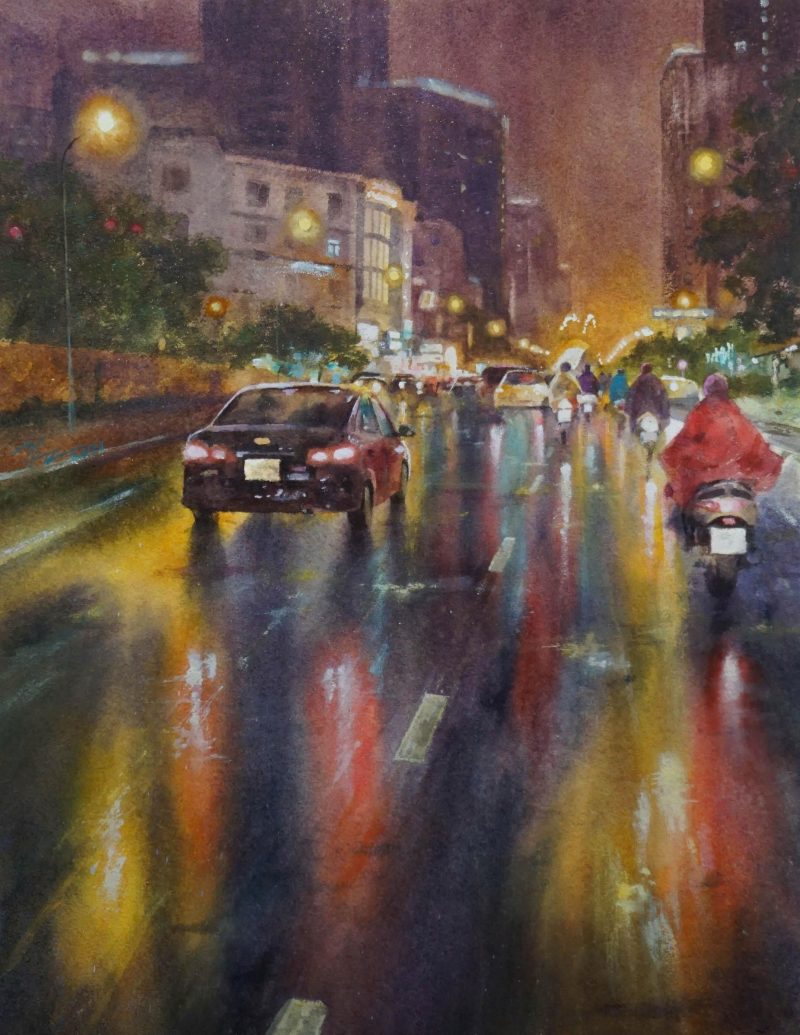 Phố Mưa - Hoạ sĩ Đức Tiến