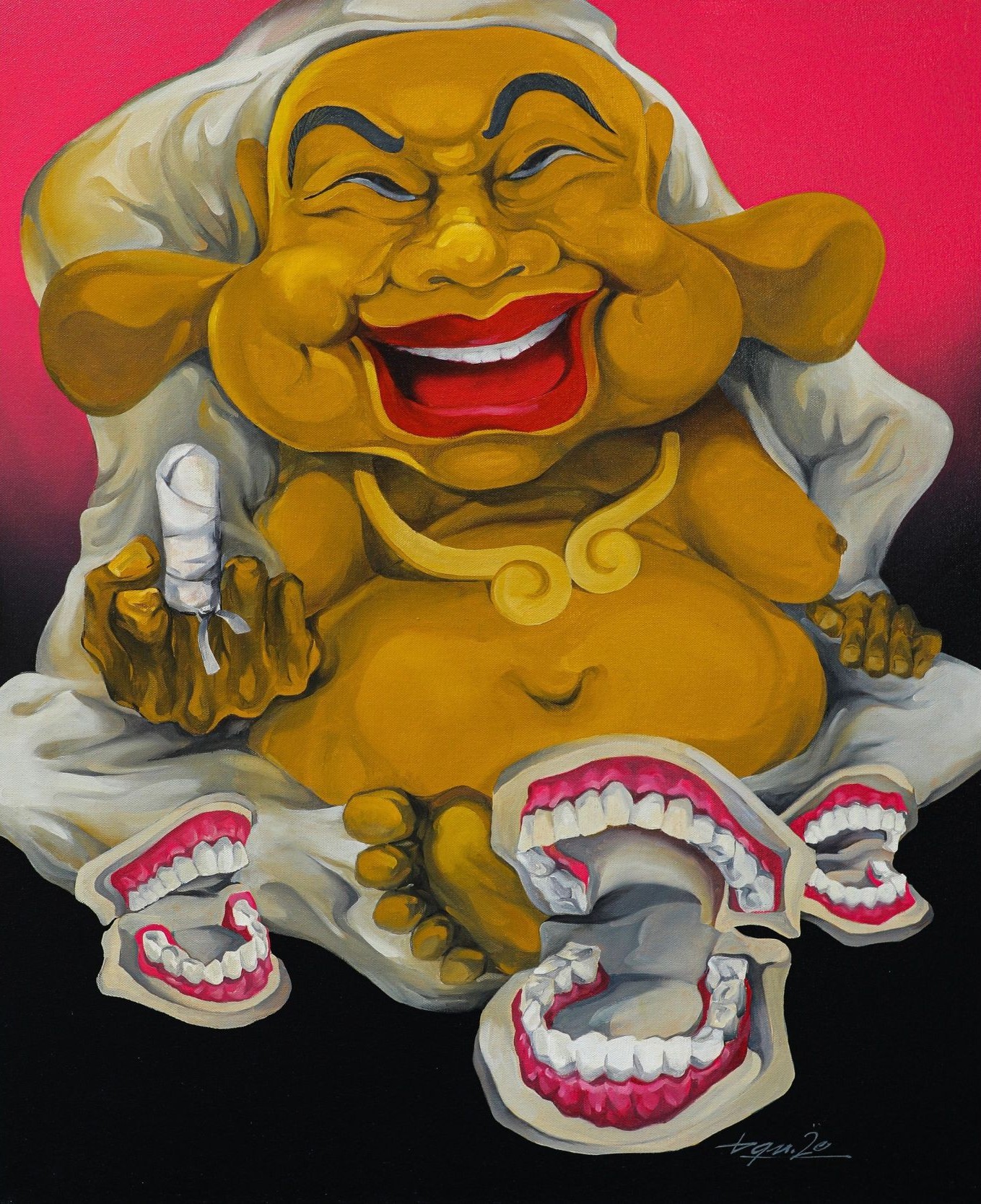 Trò Chơi - Tranh sơn dầu độc bản của Hoạ sĩ Lã Bá Quân