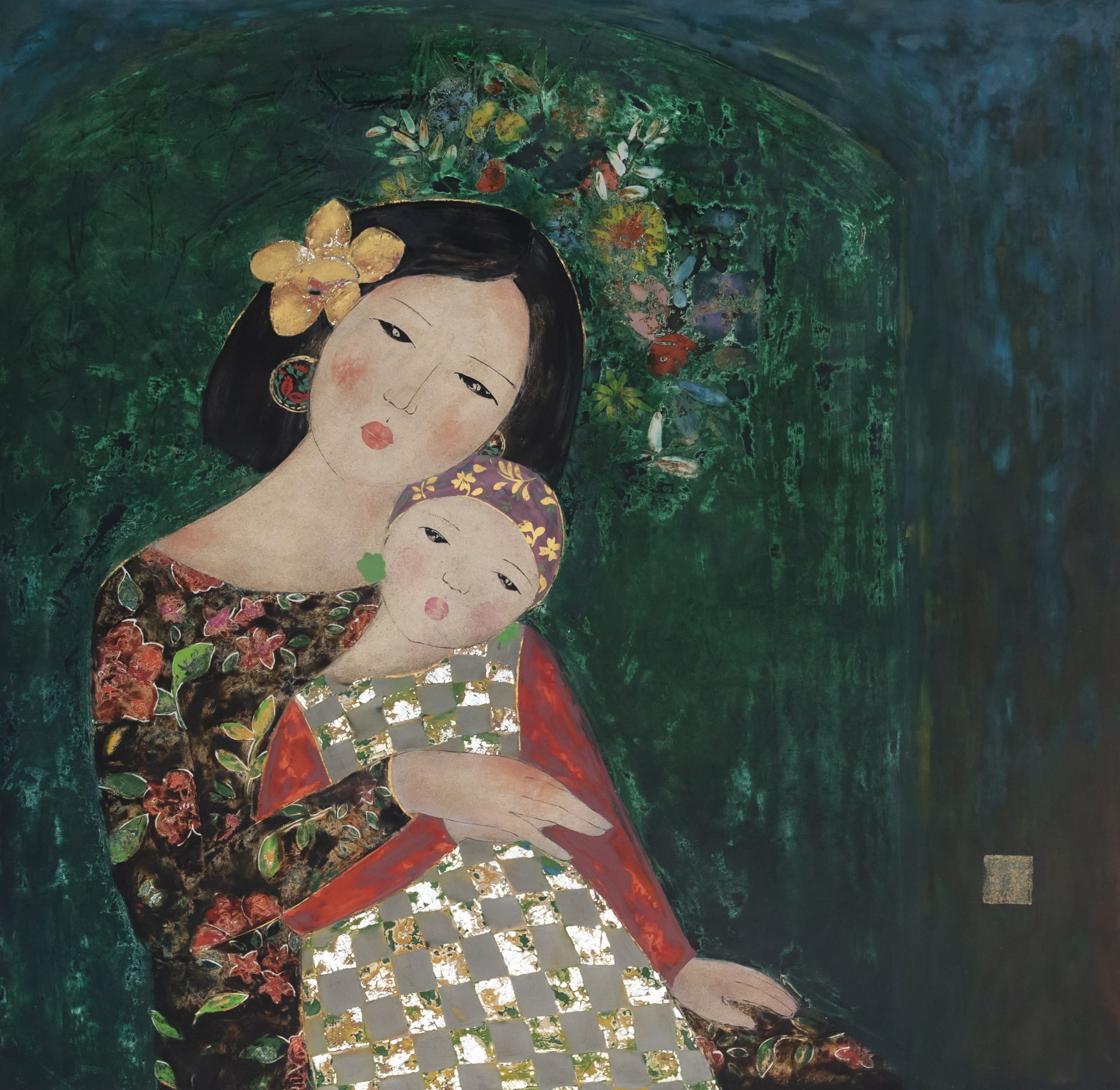 Vọng Khoa Trường - Tranh Sơn Mài Nghệ Thuật Của Họa Sĩ Đặng Hiền