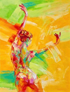 Vũ Điệu Bình Minh - Tranh acrylic độc bản của Hoạ sĩ Mai Huy Dũng