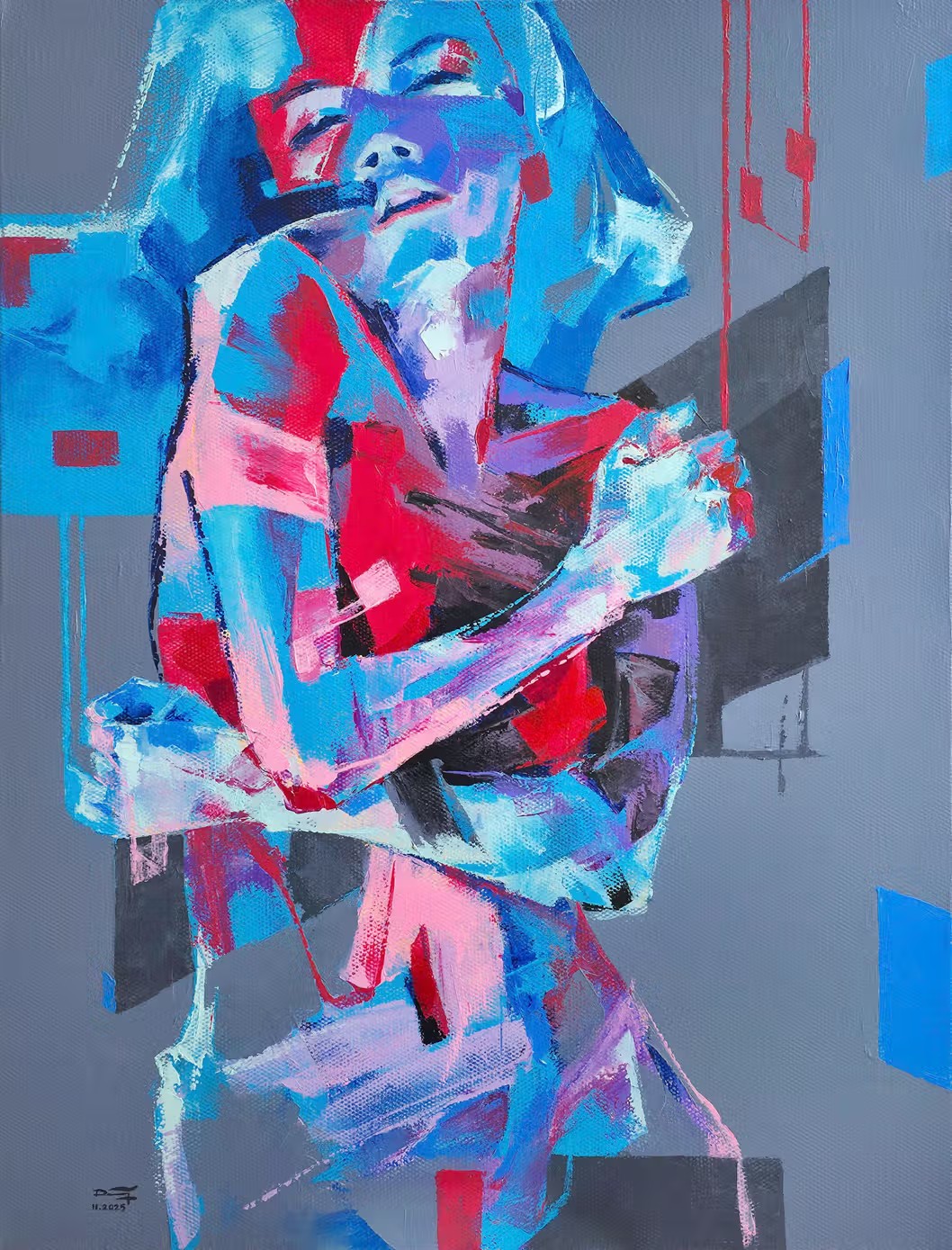 Vũ Điệu Thầm Lặng - Tranh acrylic độc bản của Hoạ sĩ Mai Huy Dũng