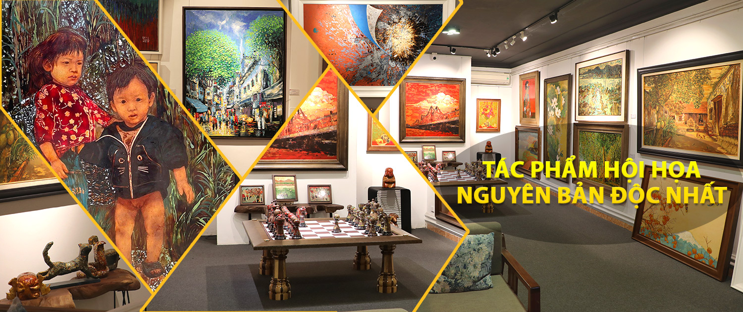 Banner không gian Nguyen Art Gallery mới