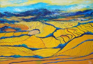 Chiều vàng - Tranh Sơn Dầu Nghệ Thuật của Họa Sĩ Minh Chính