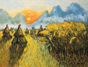 Hoàng Hôn IV - Tranh Sơn Dầu Nghệ Thuật của Họa Sĩ Đặng Đình Ngỡ
