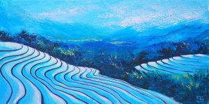 Mùa Nước Đổ - Tranh Sơn Dầu Nghệ Thuật của Họa Sĩ Minh Chính