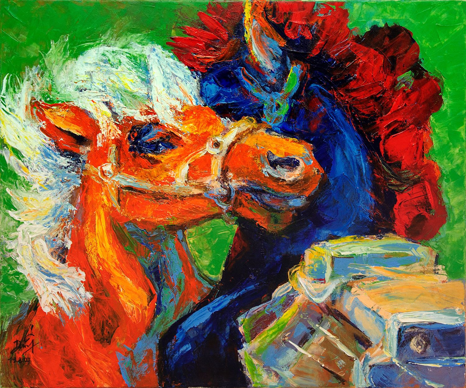Ngựa Hoang III - Tranh Acrylic Đẹp Của Họa Sĩ Mai Huy Dũng