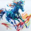 Ngựa Hoang I - Tranh Acrylic Đẹp Của Họa Sĩ Mai Huy Dũng