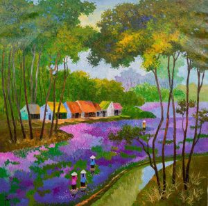 những bức tranh phong cảnh quê hương
