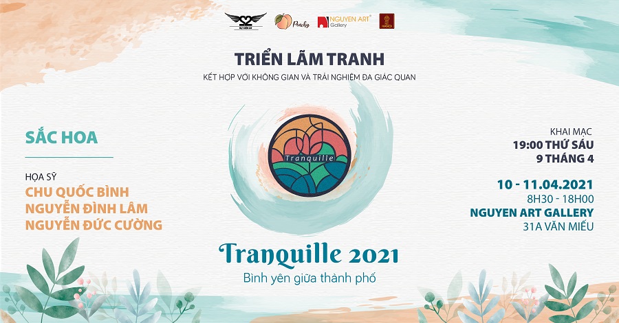 triển lãm tranquille tại nguyen art gallery