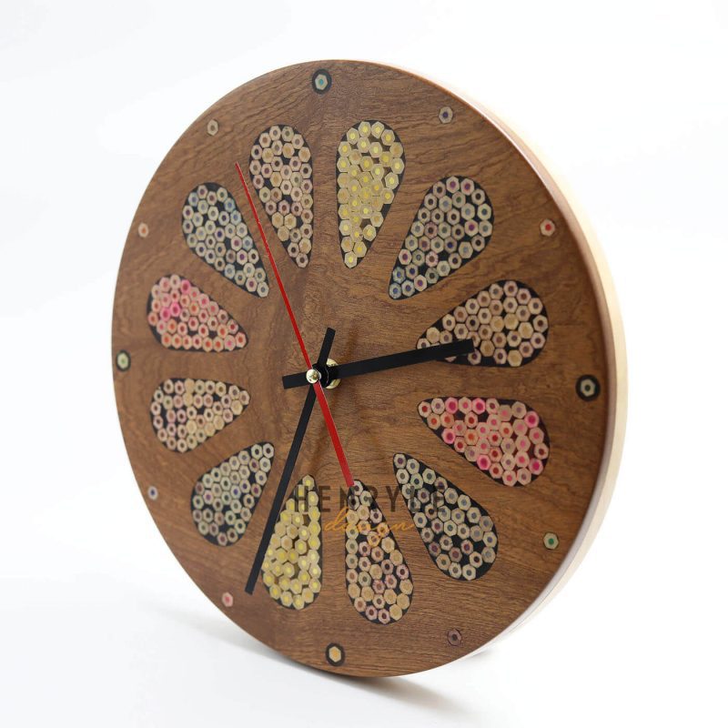 đồng hồ treo tường decor - đồng hồ gỗ nghệ thuật giọt thời gian
